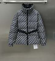 Dior Diorarps Puffer Jacket With Belt Blue  - 1