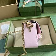 Gucci Horsebit 1955 Small Shoulder Bag Pink 24x13.5x7.5cm - 6