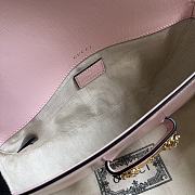 Gucci Horsebit 1955 Small Shoulder Bag Pink 24x13.5x7.5cm - 3