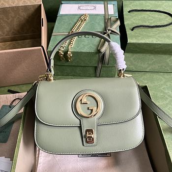 Gucci Blondie Small Top Handle Bag Green 23x15x11cm