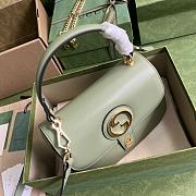 Gucci Blondie Small Top Handle Bag Green 23x15x11cm - 4