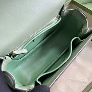 Gucci Blondie Small Top Handle Bag Green 23x15x11cm - 3