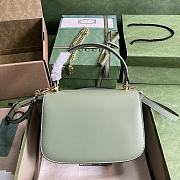 Gucci Blondie Small Top Handle Bag Green 23x15x11cm - 2