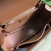 Gucci Blondie Small Top Handle Bag Brown 23x15x11cm - 6