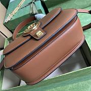 Gucci Blondie Small Top Handle Bag Brown 23x15x11cm - 2