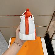 Hermes Depart Sneaker White Orange - 5