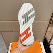 Hermes Depart Sneaker White Orange - 4