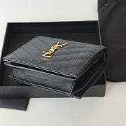 YSL Wallet Cassandre Black Gold 11x8.5x3cm - 5