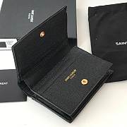 YSL Wallet Cassandre Black Gold 11x8.5x3cm - 4