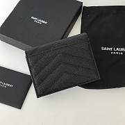 YSL Wallet Cassandre Black Gold 11x8.5x3cm - 3