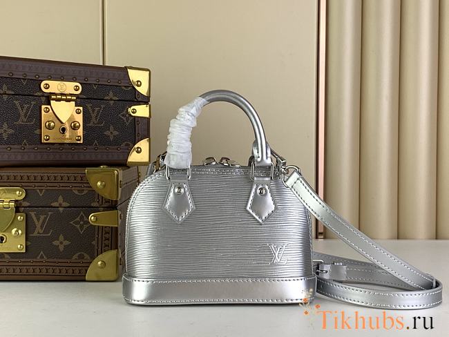 Louis Vuitton LV Nano Alma Silver 18 x 12 x 8 cm - 1