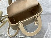 Dior Medium Lady Bag Beige Gold 24cm - 6