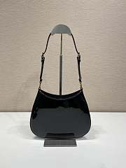 Prada Cleo Patent Black Bag 22x18.5x4.5cm - 4