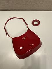 Prada Cleo Patent Red Bag 22x18.5x4.5cm - 5