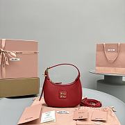 Miumiu Hobo Bag Red 17x15.5x5.5cm - 1