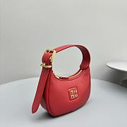 Miumiu Hobo Bag Red 17x15.5x5.5cm - 5