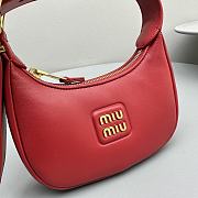 Miumiu Hobo Bag Red 17x15.5x5.5cm - 2