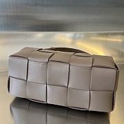 Bottega Veneta Small Brick Cassette Taupe Grey 23.5x10x10cm - 5