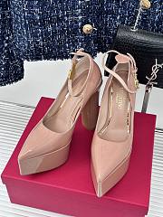 Valentino Garavani Tan-Go Platform Pointed Toe Pump Pink 15cm - 3