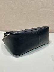 Prada Medium Leather Handbag Black 28x16x10cm - 6