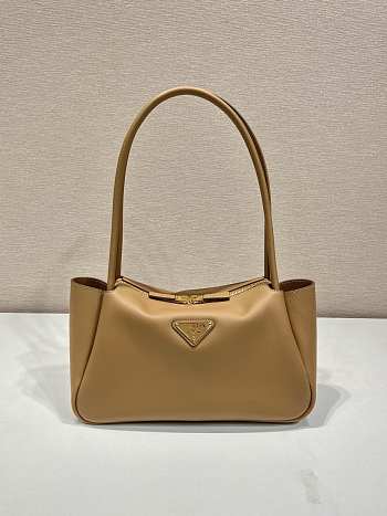 Prada Medium Leather Handbag Tan 28x16x10cm