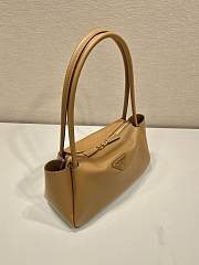 Prada Medium Leather Handbag Tan 28x16x10cm - 5