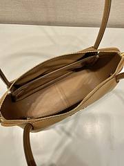 Prada Medium Leather Handbag Tan 28x16x10cm - 3