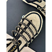 Chanel Sandals Lambskin Black - 2