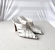 Bottega Veneta Alfie Mule White 10cm - 1