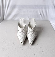 Bottega Veneta Alfie Mule White 10cm - 4