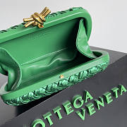 Bottega Veneta Knot Minaudiere Green 20x12x5.5cm - 5