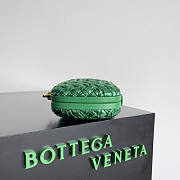 Bottega Veneta Knot Minaudiere Green 20x12x5.5cm - 4