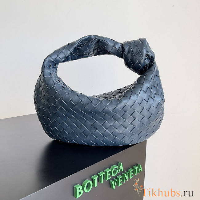 Bottega Veneta Teen Jodie Navy Blue 36x21x13cm - 1