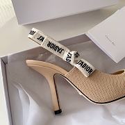 Dior J’adior Slingback Pump Beige Fabric 9.5cm - 5