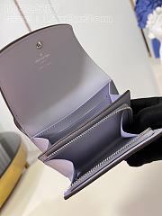 Louis Vuitton LV Iris Compact Wallet Iris Blue 12x9.5x3cm - 5
