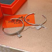 Hermes Kelly White Gold Bracelet - 2