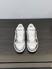 Prada Downtown Sneaker White Silver  - 2