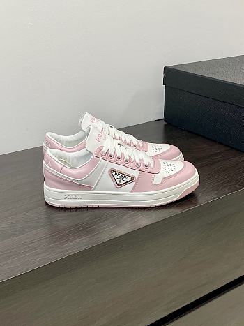Prada Downtown Sneaker White Pink