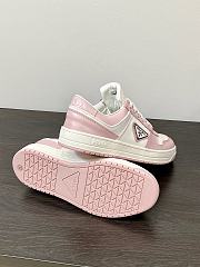 Prada Downtown Sneaker White Pink - 4