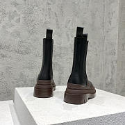 Bottega Veneta Tire Chelsea Boot Black Brown - 4