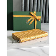 Goyard Goyardine Matignon Zip Around GM Wallet Yellow 20x11x2.3cm - 4