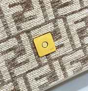 Fendi Baguette Chain Midi Dove Gray Gold 24x7x13cm - 6