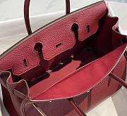 Hermes Birkin Wine Red Togo Gold Hardware - 5