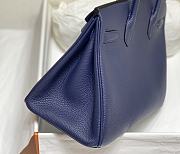 Hermes Birkin Navy Blue Gold Hardware  - 2