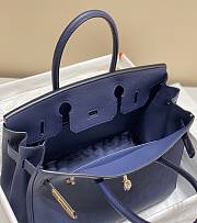 Hermes Birkin Navy Blue Gold Hardware  - 5