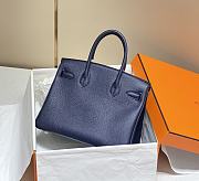 Hermes Birkin Navy Blue Gold Hardware  - 6