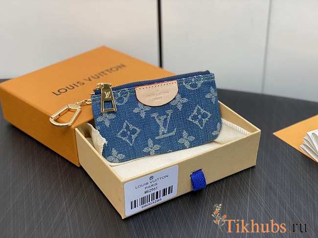 Louis Vuitton LV Key Pouch Denim 12 x 7 x 1.5 cm - 1