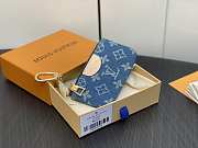 Louis Vuitton LV Key Pouch Denim 12 x 7 x 1.5 cm - 4