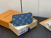 Louis Vuitton LV Key Pouch Denim 12 x 7 x 1.5 cm - 3