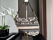 Dior Saddle Plan de Paris Beige Black 25.5 x 20 x 6.5 cm - 4